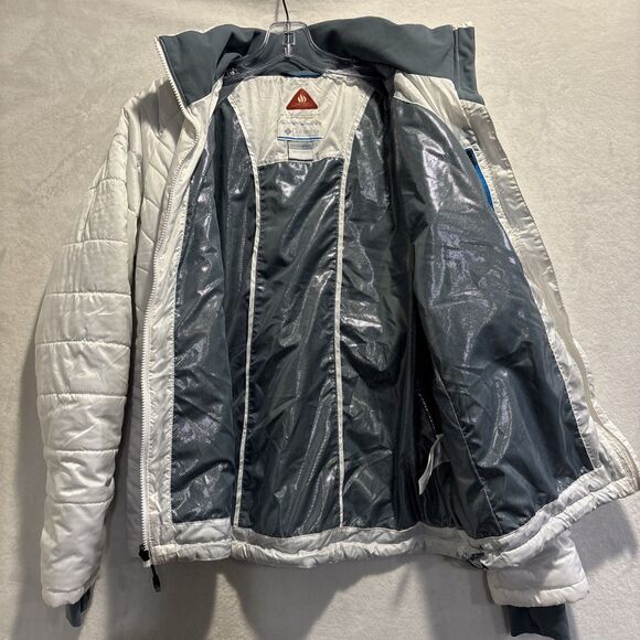 Columbia Whirlibird Omni Heat 3 In 1 Hooded Jacket Women’s Large Interchange Red - Picture 15 of 16